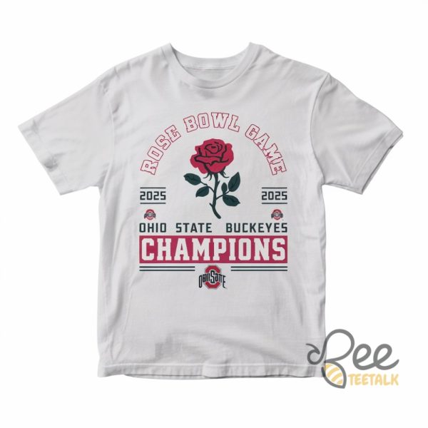 Ohio State Buckeyes 2025 Rose Bowl Game Champions Shirt beeteetalk 1