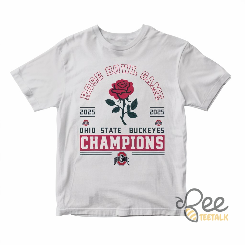 Ohio State Buckeyes 2025 Rose Bowl Game Champions Shirt