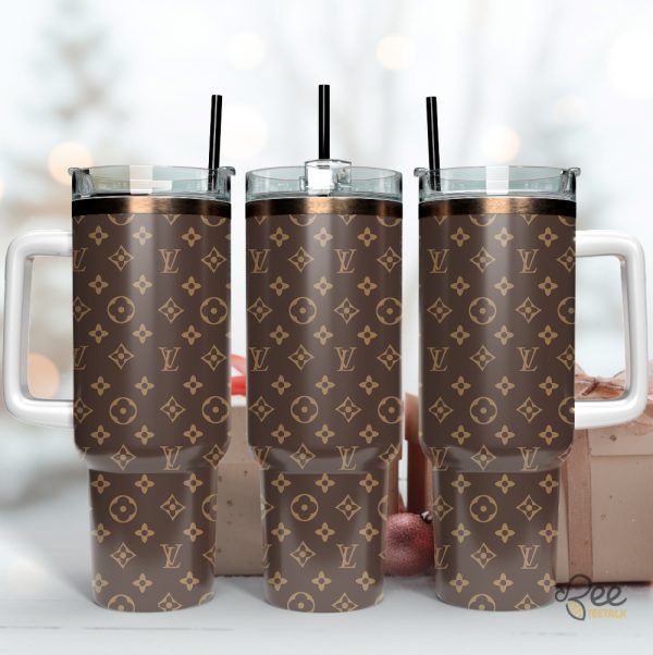 Louis Vuitton Brown Stanley Tumbler Dupe 40Oz beeteetalk 1