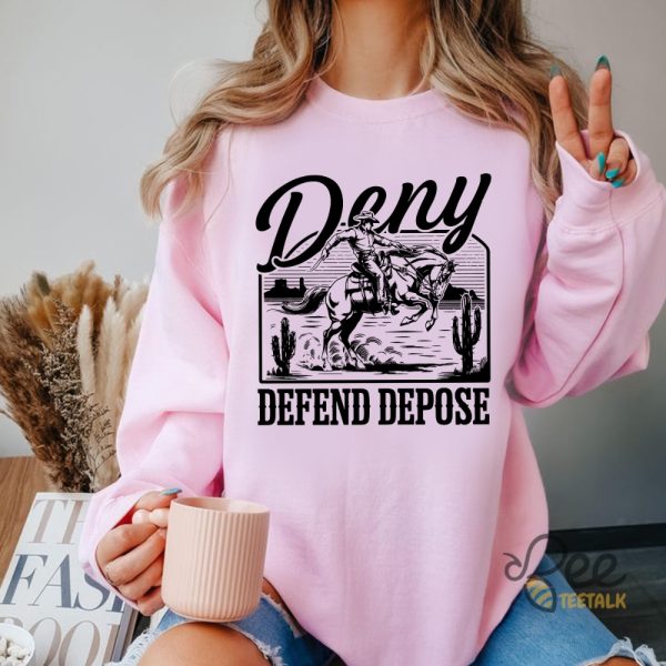 Deny Defend Depose Cowboy Shirt beeteetalk 1