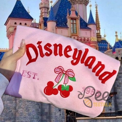 Disneyland Embroidered Sweatshirt T Shirt Hoodie - | Beeteetalk High-quality Image