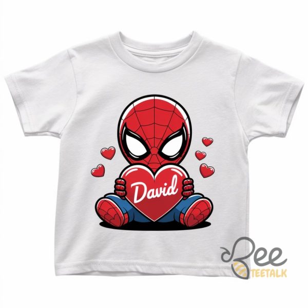 Custom Spider Man Valentines Day Shirt For Kids And Adults beeteetalk 1