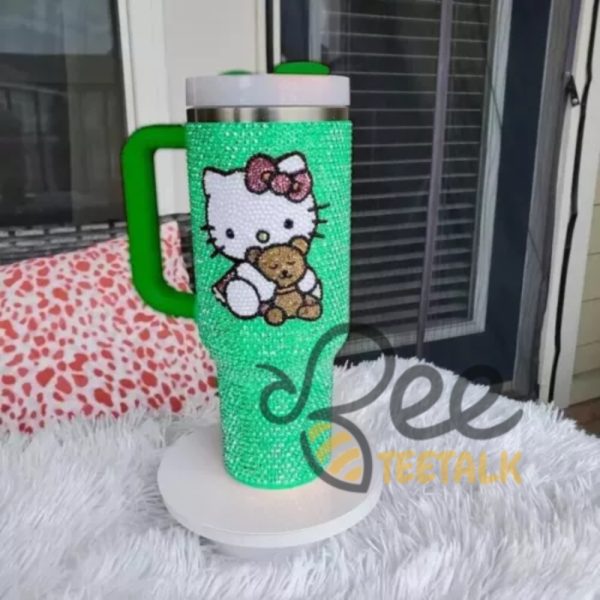 Custom Name Hello Kitty 40Oz Rhinestone Tumbler beeteetalk 1