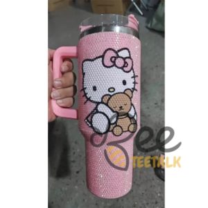 Custom Name Hello Kitty 40Oz Rhinestone Tumbler beeteetalk 2