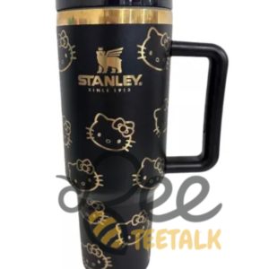 Hello Kitty Black With Gold Engraved 40Oz Tumbler beeteetalk 2