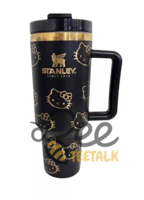 Hello Kitty Black With Gold Engraved 40Oz Tumbler beeteetalk 2