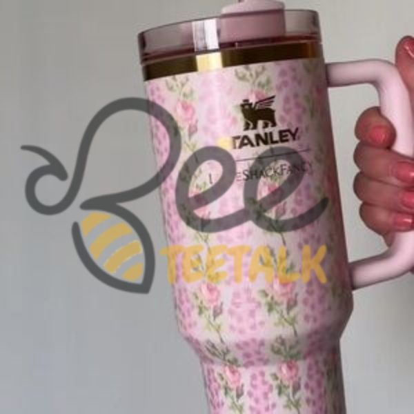 Rosa Beaux Blue Floral Stanley Love Shack Fancy 40Oz Tumbler Cup Dupe beeteetalk 2