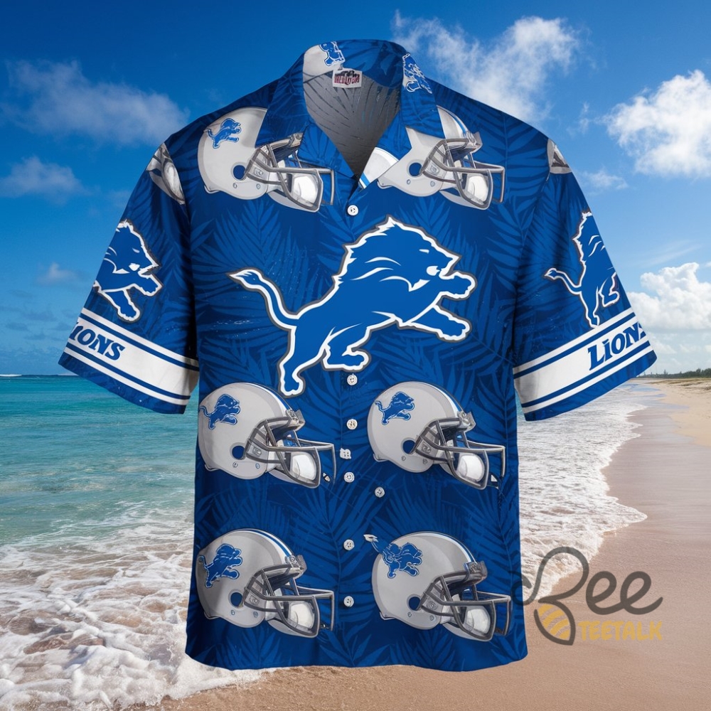 Detroits Lions Tropical Hawaiian Shirt