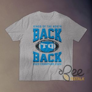 King Of The North Back To Back Champions Detroit Lions Football Shirt beeteetalk 3