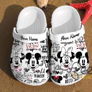 Personalized Disney Minnie And Mickey Mouse Crocs beeteetalk 2