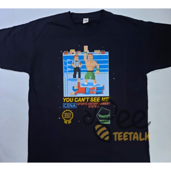 John Cena You Cant See Me 8 Bit T Shirt 2007 Reprinted beeteetalk 1