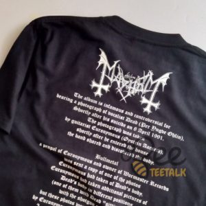 Mayhem Band Album Cover Shirt Reprinted beeteetalk 1