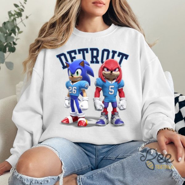 Detroit Lions Sonic And Knuckles Lions Shirt beeteetalk 2