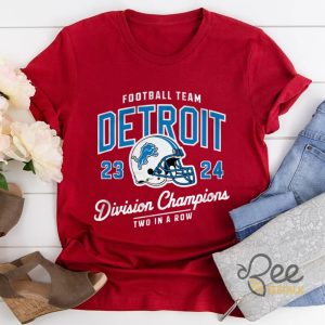 Two In A Row Detroit Lions Division Champs Shirt beeteetalk 1