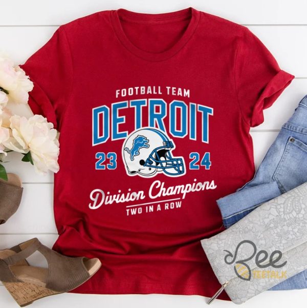 Two In A Row Detroit Lions Division Champs Shirt beeteetalk 1