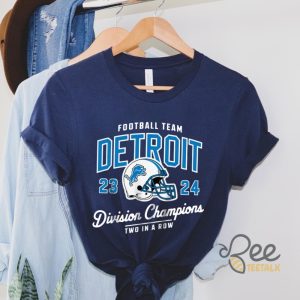 Two In A Row Detroit Lions Division Champs Shirt beeteetalk 2