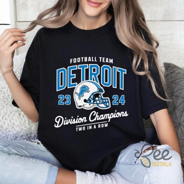 Two In A Row Detroit Lions Division Champs Shirt beeteetalk 4