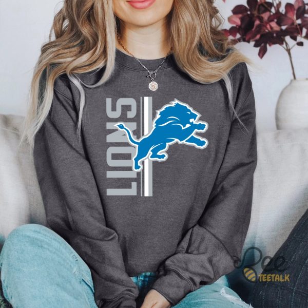 New Nfl Vertical Detroit Lions Logo Shirt beeteetalk 4