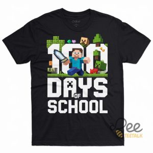 Minecraft 100 Days Of School Shirt Ideas beeteetalk 1