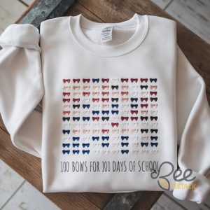 100 Bows For The 100Th Day Of School Shirt beeteetalk 1