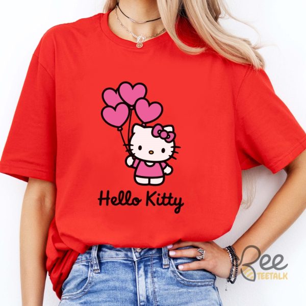 Pink Hello Kitty Balloons Shirt beeteetalk 2