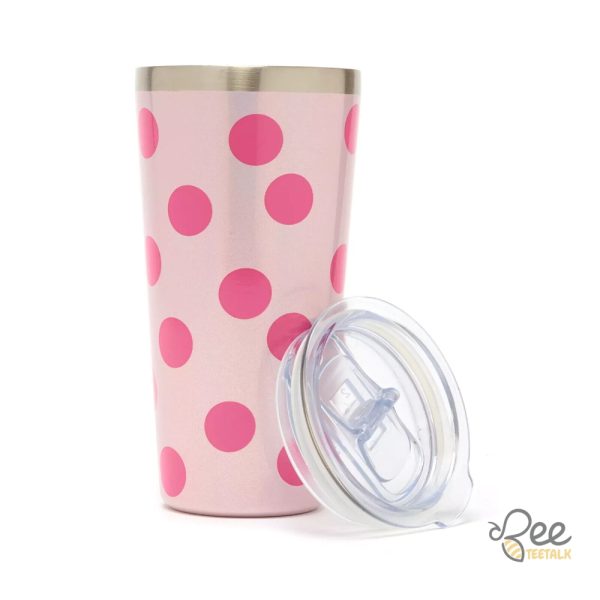 Disney Parks Mickey Mouse Pink Polka Dot Tumbler 20Oz beeteetalk 1 1