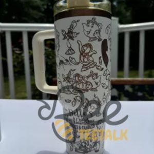 Disney Beauty And The Beast 40Oz Tumbler Laser Engraved beeteetalk 2 1