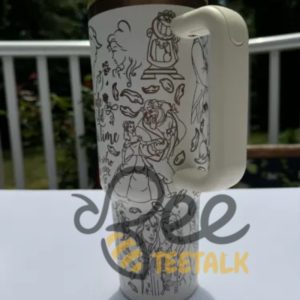 Disney Beauty And The Beast 40Oz Tumbler Laser Engraved beeteetalk 4 1