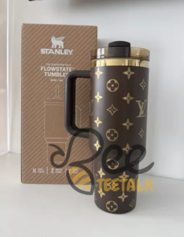 Stanley Lv Tumbler Cup 40Oz Dupe Brown beeteetalk 1 1