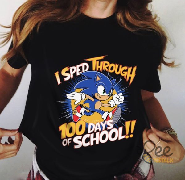 Sonic 100 Days Of School Shirt beeteetalk 1