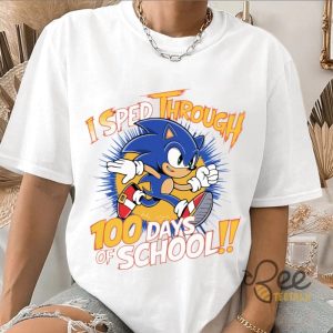 Sonic 100 Days Of School Shirt beeteetalk 2