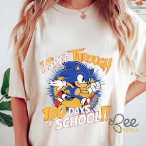 Sonic 100 Days Of School Shirt beeteetalk 4