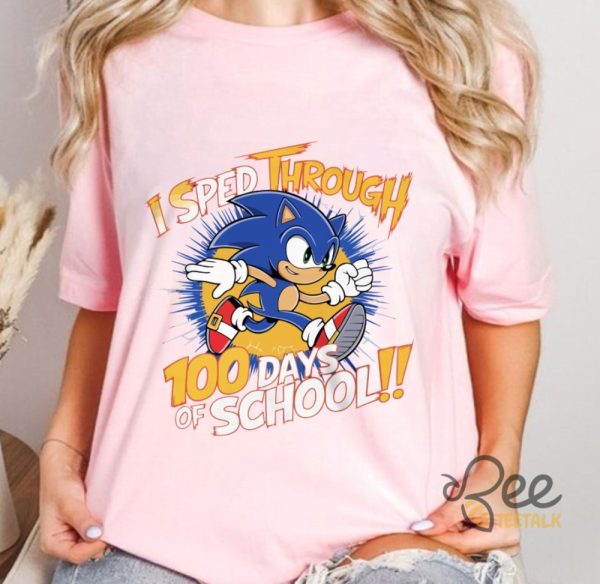 Sonic 100 Days Of School Shirt beeteetalk 5