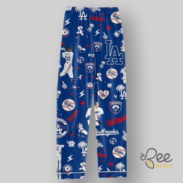 Los Angeles Dodgers 2024 World Series Champions Pajamas Set beeteetalk 1