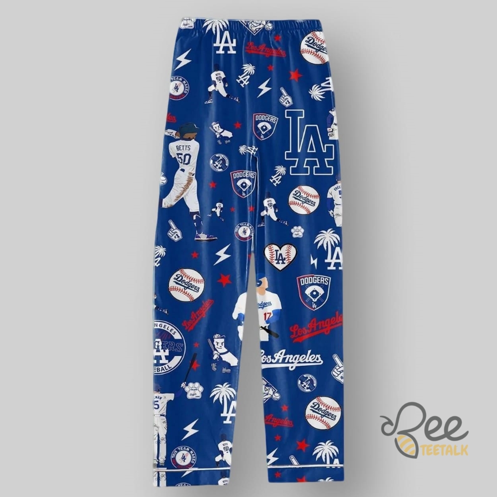 Los Angeles Dodgers 2024 World Series Champions Pajamas Set