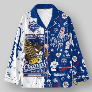 Los Angeles Dodgers 2024 World Series Champions Pajamas Set beeteetalk 2