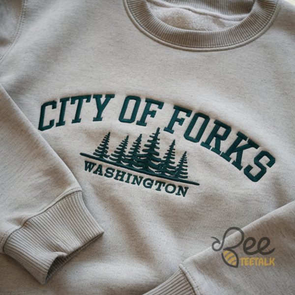 City Of Forks Washington Embroidered Sweatshirt T Shirt Hoodie beeteetalk 1