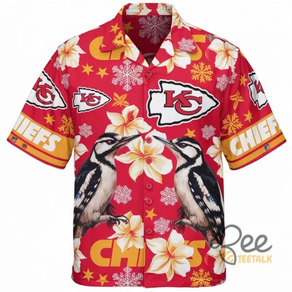 Kansas City Chiefs Woodpeckers Hawaiian Shirt beeteetalk 1