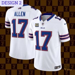 Josh Allen Number 17 Buffalo Bills Football Jersey Replica Collection beeteetalk 2