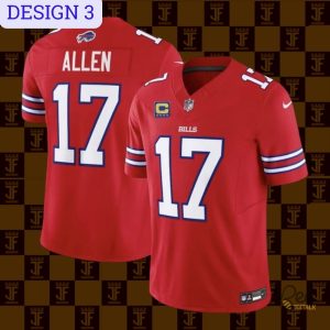 Josh Allen Number 17 Buffalo Bills Football Jersey Replica Collection beeteetalk 3