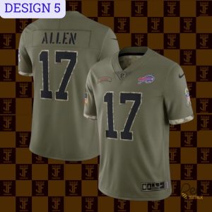 Josh Allen Number 17 Buffalo Bills Football Jersey Replica Collection beeteetalk 5