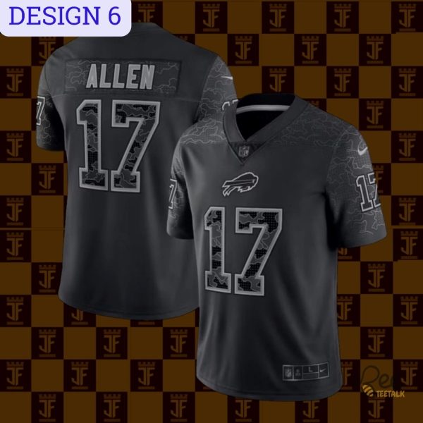 Josh Allen Number 17 Buffalo Bills Football Jersey Replica Collection beeteetalk 6