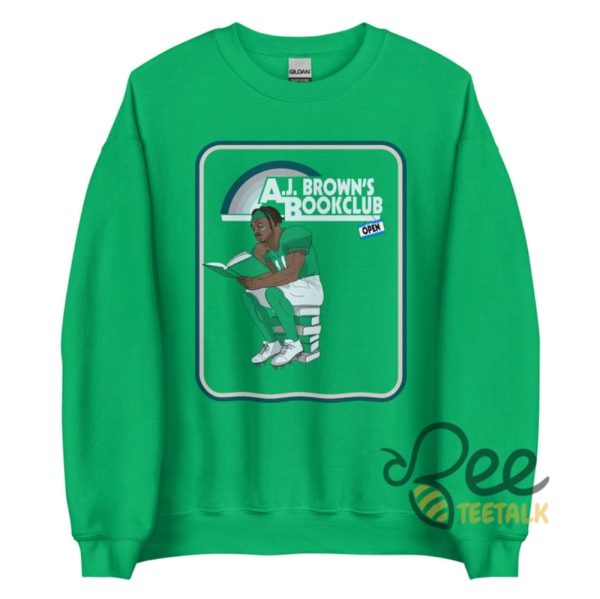 Ajs Book Club Shirt For Brown Philadelphia Eagles Fans beeteetalk 1