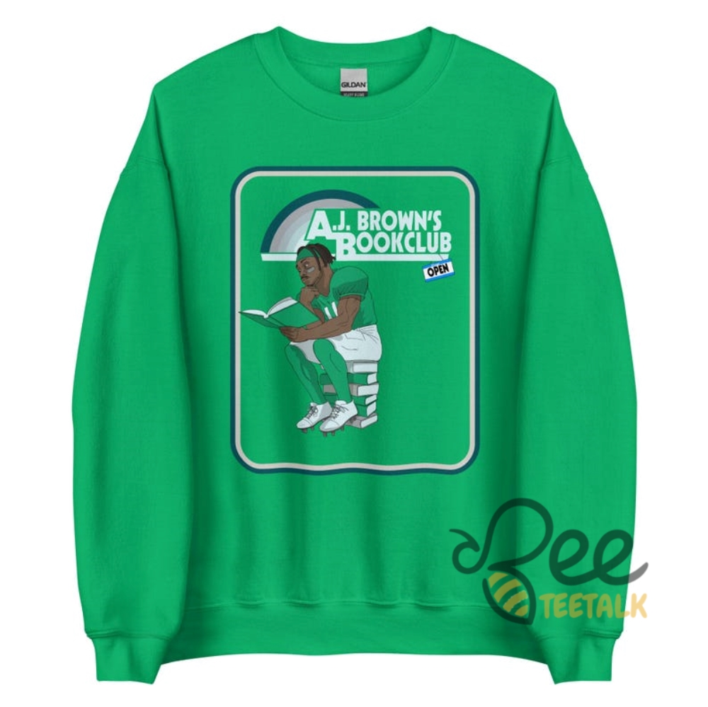 Ajs Book Club Shirt For Brown Philadelphia Eagles Fans