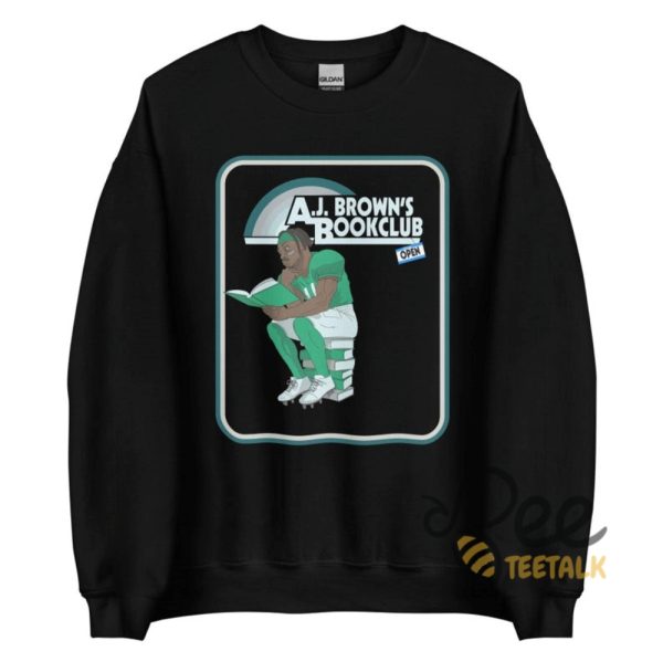 Ajs Book Club Shirt For Brown Philadelphia Eagles Fans beeteetalk 2