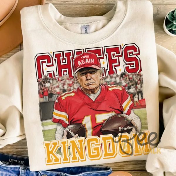 Kansas City Chiefs Kingdom Football Trump Shirt beeteetalk 3