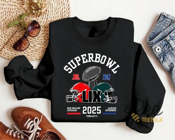 Super Bowl Lix Shirt Philadelphia Eagles Vs Kansas City Chiefs Superbowl Championship 2025 Tee beeteetalk 2