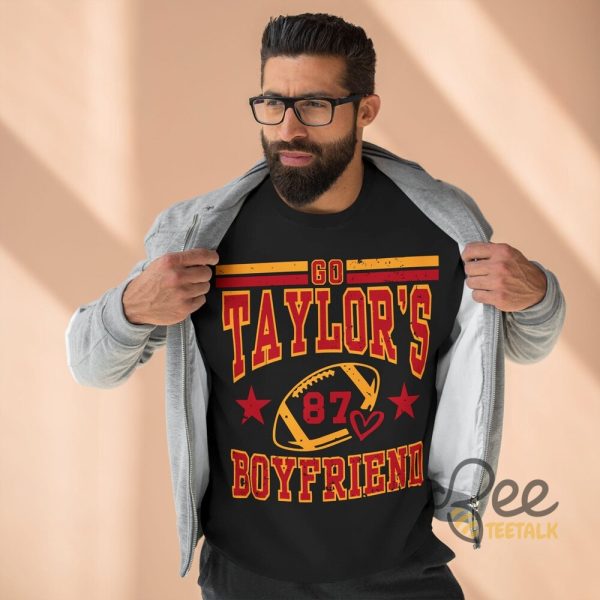 Go Taylors Boyfriend Funny Football Party Shirt beeteetalk 1 1