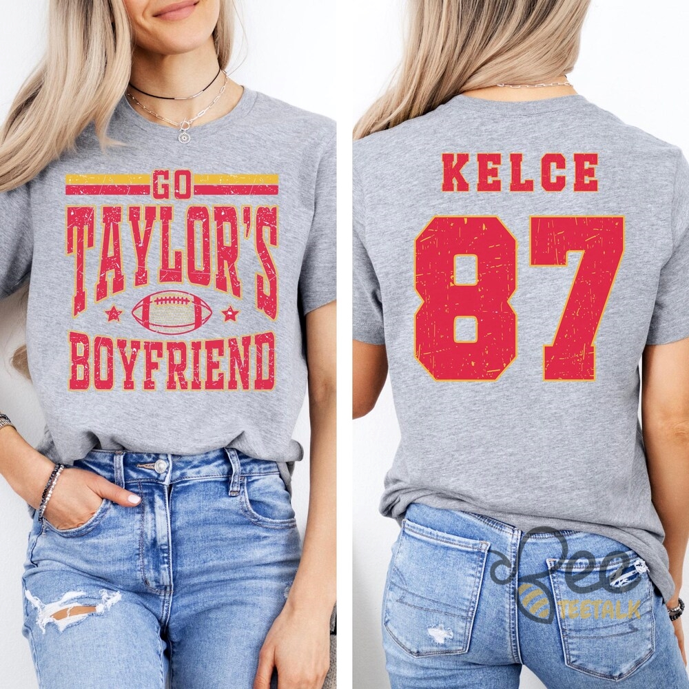 Go Taylors Boyfriend Kelce 87 Shirt