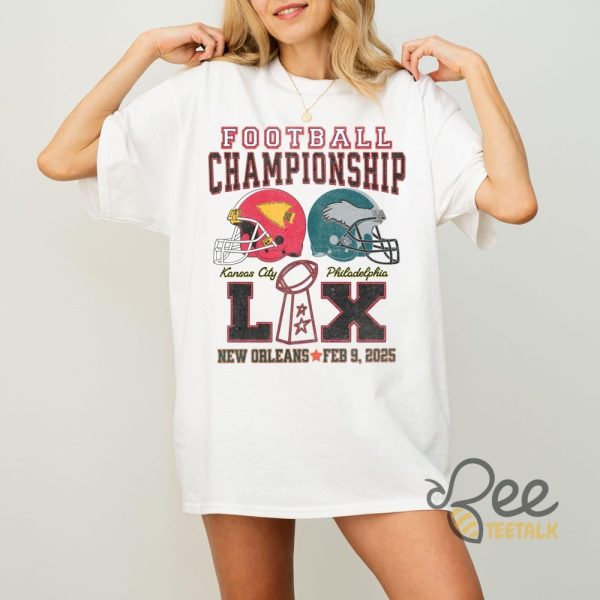 Football Championship Game 2024 Super Bowl Shirt beeteetalk 1 1